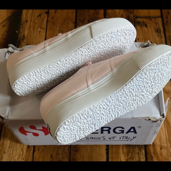 NWT Superga Ballet Pink Platform Sneakers 41/10 - Picture 3 of 6